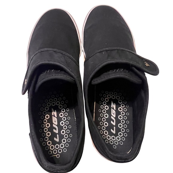 LUGZ Mens Black Canvas Slip-On Casual‎ Loafers Comfort Sneakers Shoes - Picture 2 of 13